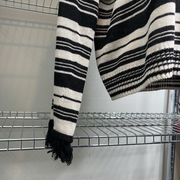 Weekend Max‎ Mara Black White Striped Crew Neck Sweater Est. Size L Old Money - Picture 13 of 14